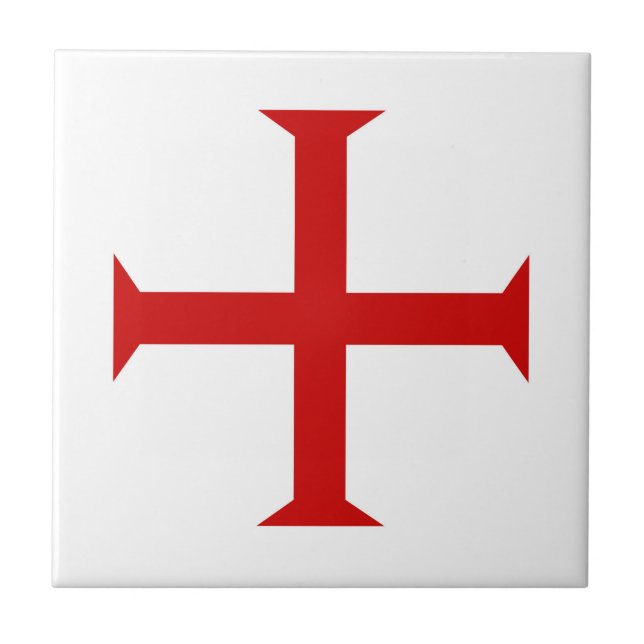 Carreau En Céramique chevaliers templar croix-rouge malta teutonic hôpi (Devant)