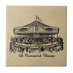 Carreau En Céramique Chevaux français habillement et cadeaux de
