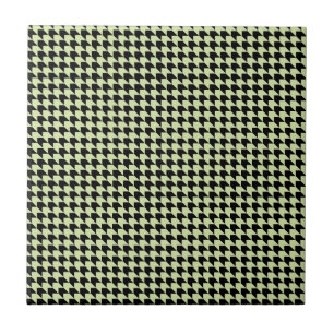 Carreau En Céramique Chevron Checks Mint et Black
