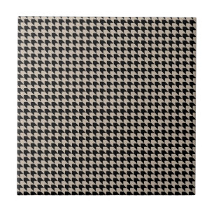 Carreau En Céramique Chevron Checks Tan et Black