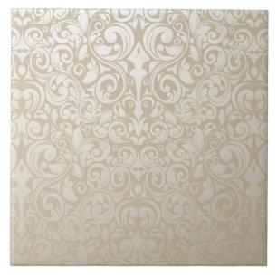 Carreau En Céramique Chic, tuile de motif de damassé