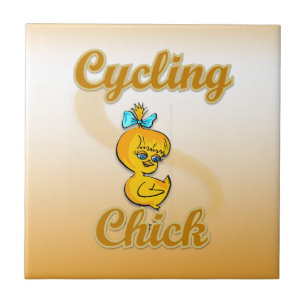 Carreau En Céramique Chick cycliste