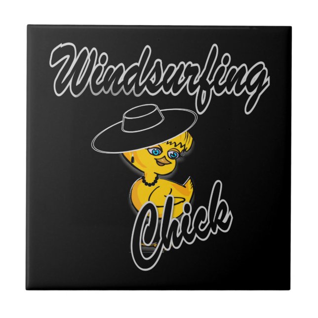 Carreau En Céramique Chick de planche à voile #4 (Devant)