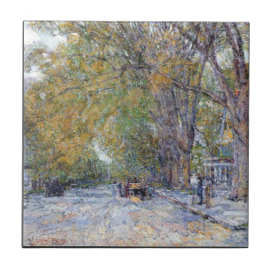 Carreau En Céramique Childe Hassam - rue principale Hampton est