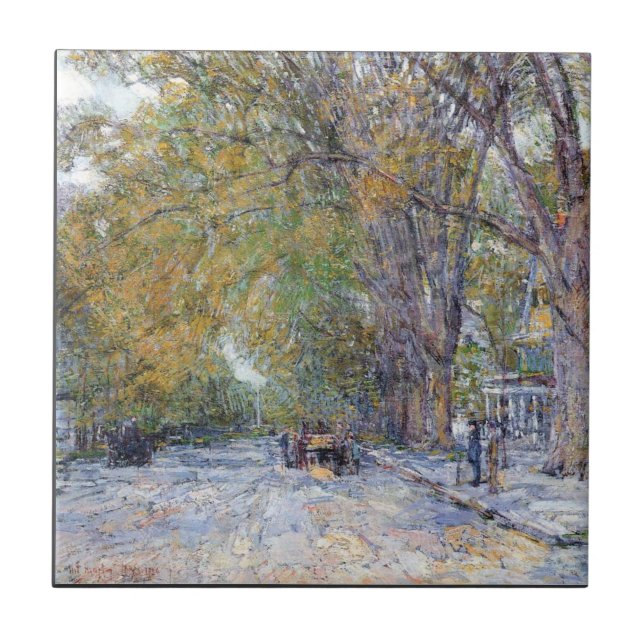 Carreau En Céramique Childe Hassam - rue principale Hampton est (Devant)