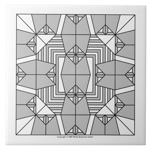 Carreau En Céramique Chouettes grises (Devant)