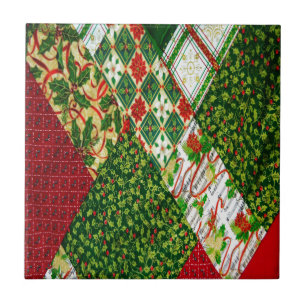 Carreau En Céramique Christmas Quilt Background