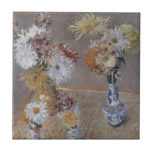 Carreau En Céramique Chrysanthèmes par Gustave Caillebotte
