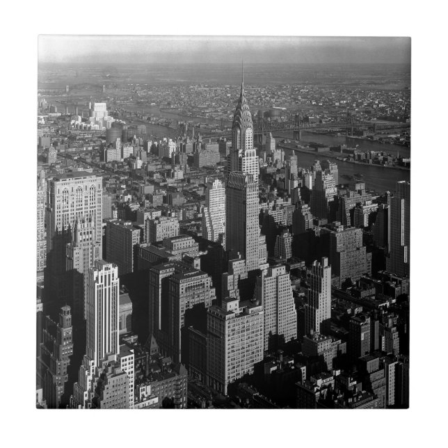 Carreau En Céramique Chrysler Building New York Manhattan (Devant)