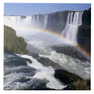Carreau En Céramique Chutes d'Iguassu, État du Paraná, Brésil. Vue aéri