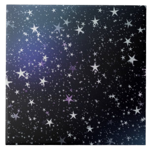 Carreau En Céramique Ciel nocturne des étoiles