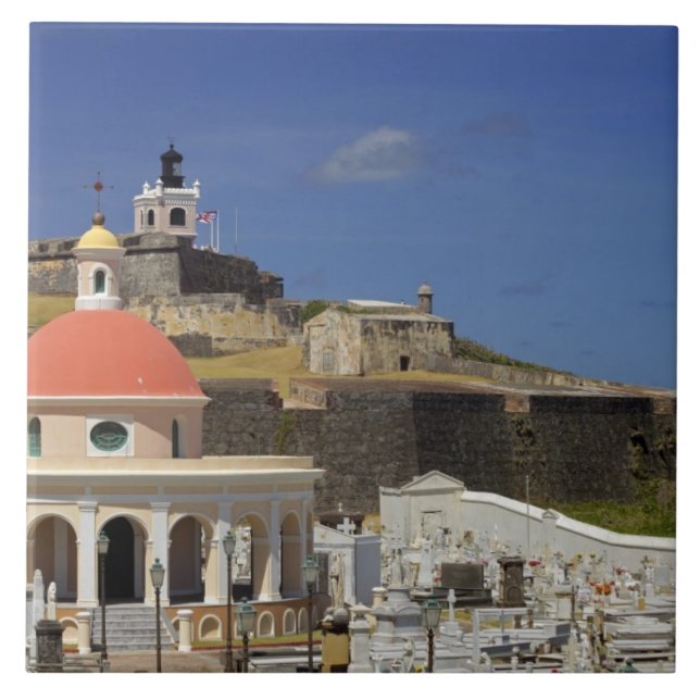 Carreau En Céramique Cimetière maritime de Porto Rico (Devant)