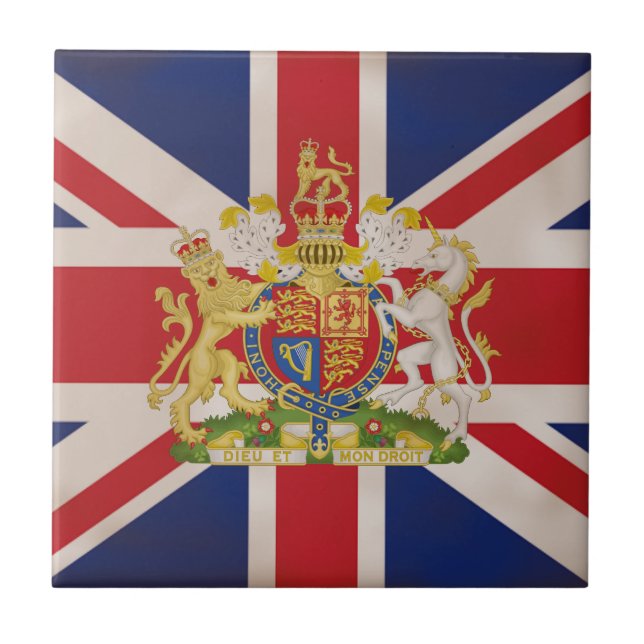 Carreau En Céramique Cimetière royal de Union Jack. (Devant)