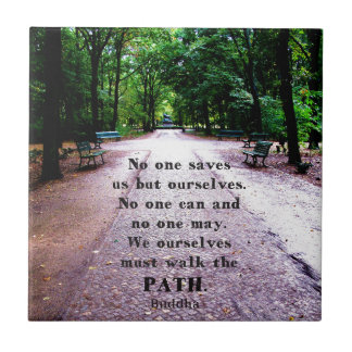 Carreau En Céramique Citation du chemin Bouddha