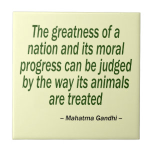 Carreau En Céramique Citation du Mahatma Gandhi