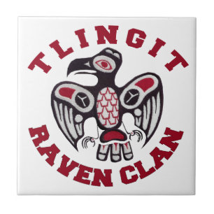 Carreau En Céramique Clan de Raven de Tlingit