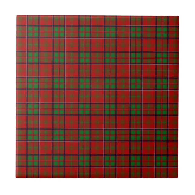 Carreau En Céramique Clan MacDonald de tartan de Glencoe (Devant)