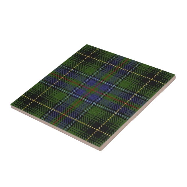 Carreau En Céramique Clan MacInnes Expressions écossaises Tartan (Côté)