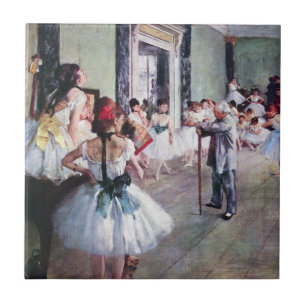 Carreau En Céramique Classe de danse par Edgar Degas, Ballet Art Vintag