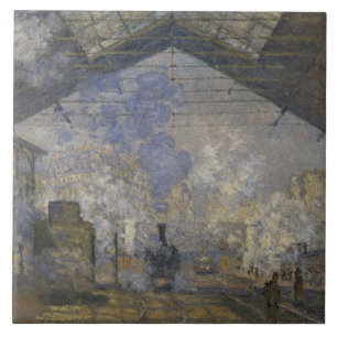 Carreau En Céramique Claude Monet - La gare de Saint-Lazare