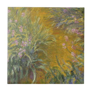 Carreau En Céramique Claude Monet   le chemin à travers les iris