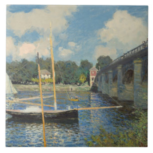 Carreau En Céramique Claude Monet   le pont à Argenteuil