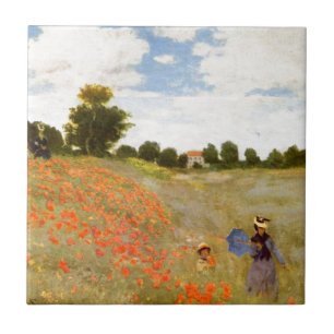 Carreau En Céramique Claude Monet // Poppies sauvages