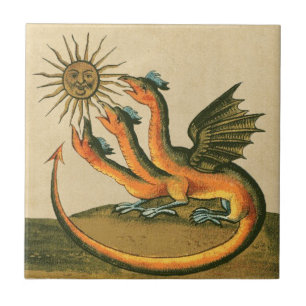 Carreau En Céramique Clavis Artis Dragons Alchemy
