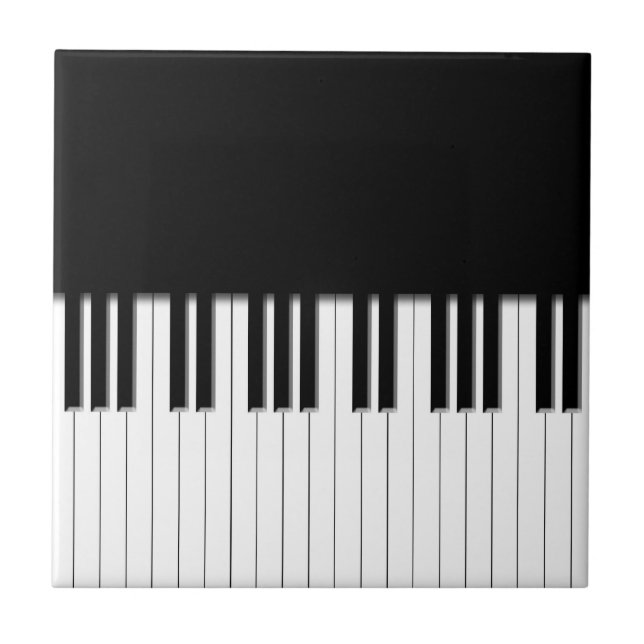 Carreau En Céramique Clés de clavier de piano (Devant)