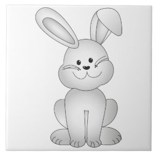 Carreau En Céramique Clipart blanc de lapin