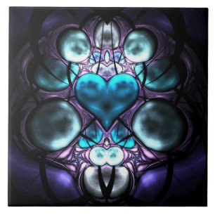 Carreau En Céramique Coeur enchanté