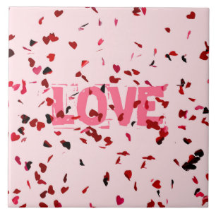 Carreau En Céramique Coeurs D'Amour