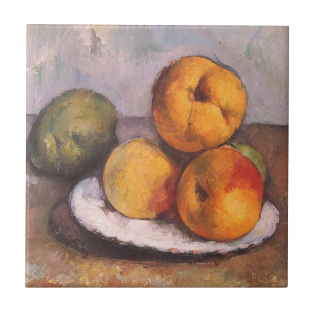 Carreau En Céramique coing, pommes, poires de Paul Cezanne (Devant)