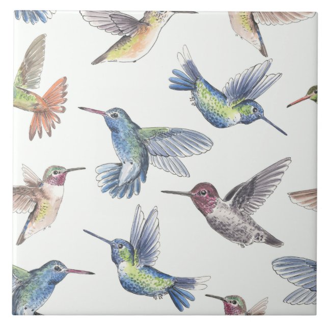 Carreau En Céramique Colibri (Devant)