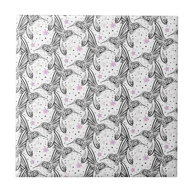 Carreau En Céramique Colibri IV (Devant)