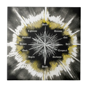 Carreau En Céramique Compas spirituel