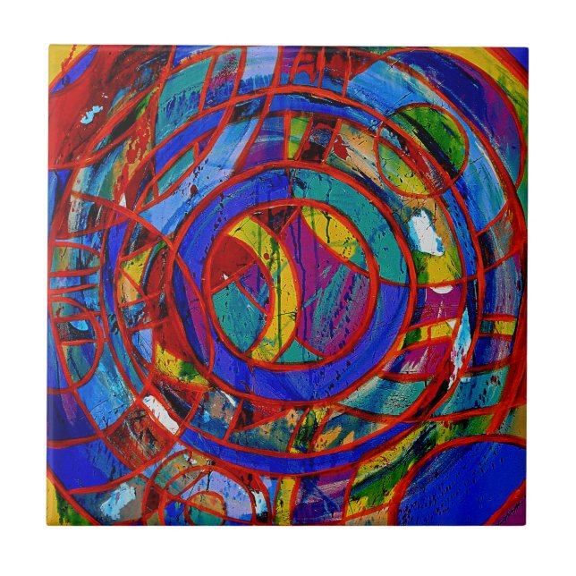 Carreau En Céramique Composition #17 par Michael Moffa (Devant)