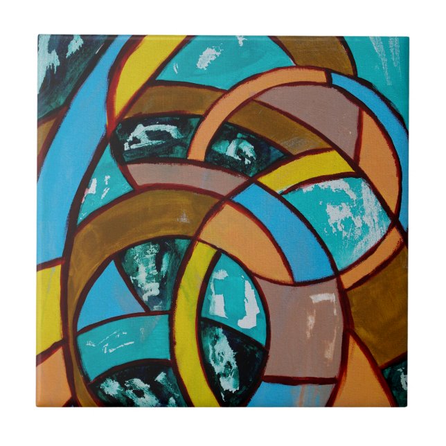 Carreau En Céramique Composition #8 par Michael Moffa (Devant)