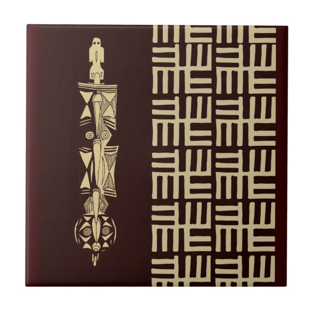 Carreau En Céramique Conception africaine #1 @ Stylnic (Devant)