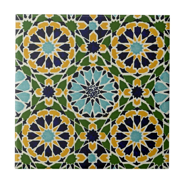 Carreau En Céramique Conception arabe #10 chez Emporio Moffa (Devant)
