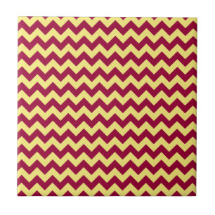 Carreau En Céramique Conception Chevron Jaune