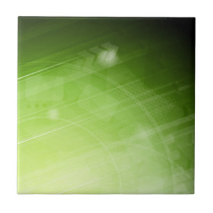 Carreau En Céramique Conception de feu vert dans le style de pointe