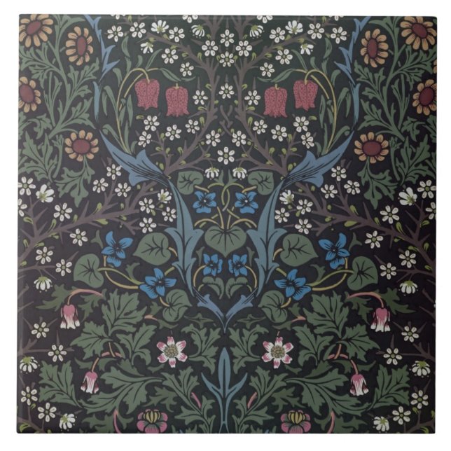 Carreau En Céramique Conception de papier peint de "prunellier", 1892 (Devant)