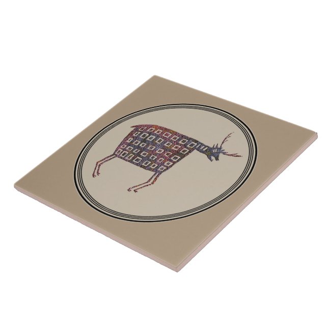 Carreau En Céramique Conception de poterie Mimbres (Côté)