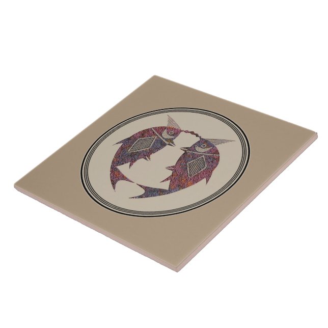 Carreau En Céramique Conception de poterie Mimbres (Côté)