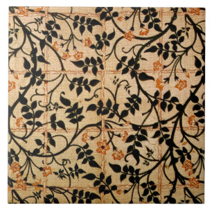 Carreau En Céramique Conception de rideau en traînée de jasmin, 1868-