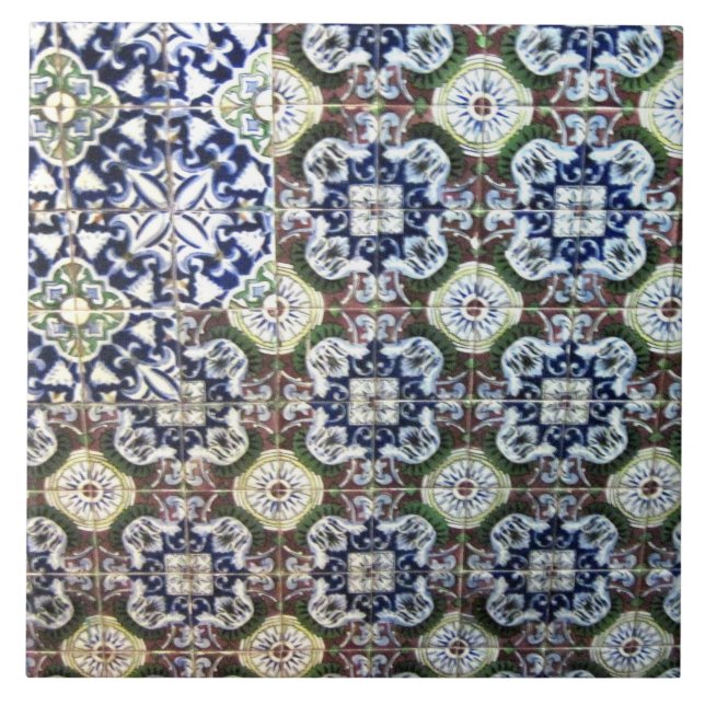 Carreau En Céramique Conception de tuile de Talavera de Mexicain (Devant)