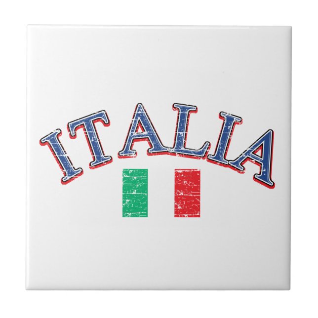 Carreau En Céramique Conception du football de l'Italie (Devant)