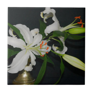 Carreau En Céramique Conception Irlandaise - Collection Laiton et Fleur