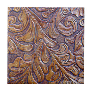 CARREAU EN CÉRAMIQUE CONCEPTIONS DE CUIR DE RELIEF